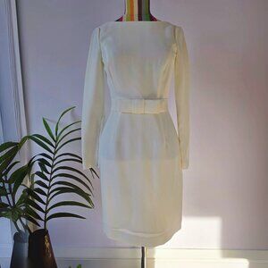 Reiss White Dress with a bow US 0